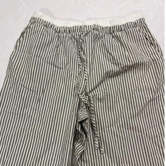 Anthropologie Maeve Womens Large Elastic-Trim Beach Pants Striped Wide Leg - Picture 5 of 13
